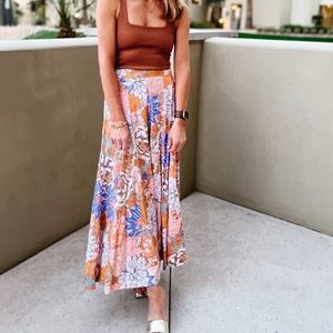 Petal + Pup BONNEY PANTS - ORANGE FLORAL